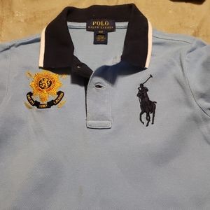 Boys crested 3 button Polo casual shirt